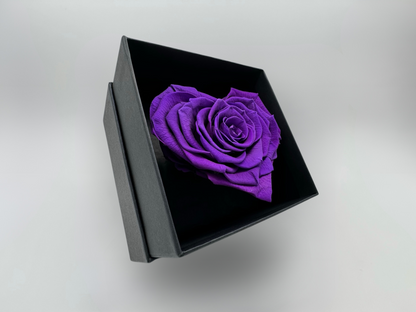 Violet 10cm Infinity Rose-Heart Collection